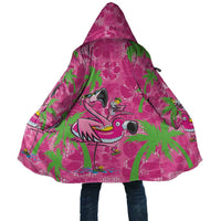 Aloha Hawaii Christmas Cloak Mele Kalikimaka Chill Flamingo Palaka Quilt Motifs - Polynesian Pride