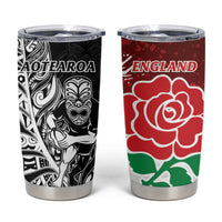 New Zealand And England Rugby Tumbler Cup World Cup All Black Combine Red Roses