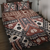Bula Fiji Quilt Bed Set Unique Masi Tapa Pattern LT14