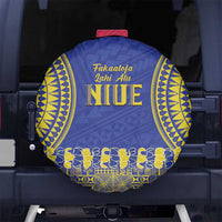 Fakaalofa Lahi Atu Niue Spare Tire Cover Siapo Pattern With Puakenikeni LT14 - Polynesian Pride