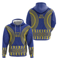 Fakaalofa Lahi Atu Niue Zip Hoodie Siapo Pattern With Puakenikeni