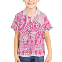 Pink Niue Language Week Hawaiian Shirt The Rock Coconut Crab - Siapo Pattern