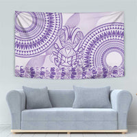 Purple Niue Language Week Tapestry The Rock Coconut Crab - Siapo Pattern LT14 - Polynesian Pride