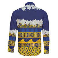 Tokelau Language Week Family Matching Tank Maxi Dress and Hawaiian Shirt Tokelauan Tuluma With Gardenia Thunbergia