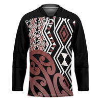 New Zealand Hockey Jersey Aotearoa Kowhaiwhai Mix Taniko Art - Polynesian Pride