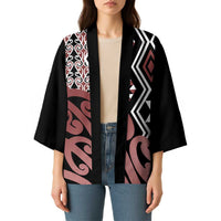 New Zealand Kimono Aotearoa Kowhaiwhai Mix Taniko Art - Polynesian Pride