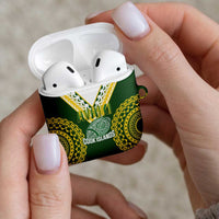 Avaiki Cook Islands Rugby AirPods Case Kuki Airani Tatau Green - Polynesian Pride