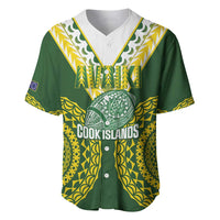 Custom Avaiki Cook Islands Rugby Baseball Jersey Kuki Airani Tatau Green - Polynesian Pride