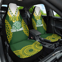 Avaiki Cook Islands Rugby Car Seat Cover Kuki Airani Tatau Green - Polynesian Pride