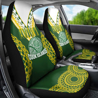 Avaiki Cook Islands Rugby Car Seat Cover Kuki Airani Tatau Green - Polynesian Pride