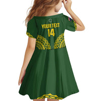 Custom Avaiki Cook Islands Rugby Family Matching Puletasi and Hawaiian Shirt Kuki Airani Tatau Green - Polynesian Pride