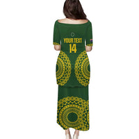 Custom Avaiki Cook Islands Rugby Family Matching Puletasi and Hawaiian Shirt Kuki Airani Tatau Green - Polynesian Pride