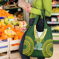 Avaiki Cook Islands Rugby Grocery Bag Kuki Airani Tatau Green - Polynesian Pride