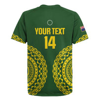 Custom Avaiki Cook Islands Rugby Rugby Jersey Kuki Airani Tatau Green - Polynesian Pride