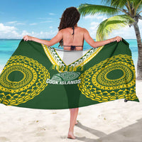 Avaiki Cook Islands Rugby Sarong Kuki Airani Tatau Green - Polynesian Pride