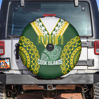 Avaiki Cook Islands Rugby Spare Tire Cover Kuki Airani Tatau Green - Polynesian Pride
