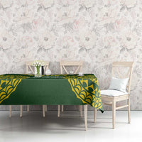 Avaiki Cook Islands Rugby Tablecloth Kuki Airani Tatau Green - Polynesian Pride