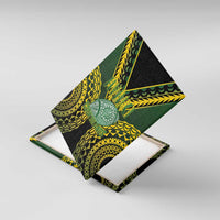 Avaiki Cook Islands Rugby Canvas Wall Art Kuki Airani Tatau Black - Polynesian Pride