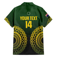Custom Avaiki Cook Islands Rugby Family Matching Mermaid Dress and Hawaiian Shirt Kuki Airani Tatau Black - Polynesian Pride
