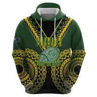 Custom Avaiki Cook Islands Rugby Hoodie Kuki Airani Tatau Black LT14 - Polynesian Pride