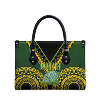 Avaiki Cook Islands Rugby Leather Bag Kuki Airani Tatau Black LT14 - Polynesian Pride