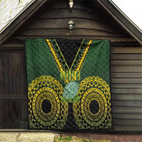 Avaiki Cook Islands Rugby Quilt Kuki Airani Tatau Black LT14 - Polynesian Pride
