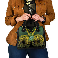 Avaiki Cook Islands Rugby Shoulder Handbag Kuki Airani Tatau Black LT14 - Polynesian Pride