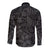 Polynesia Long Sleeve Button Shirt Polynesian Pattern Mix Plumeria Black LT14 - Polynesian Pride