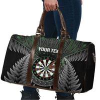 Personalised New Zealand Darts Travel Bag Dartboard Maori Fern Puhoro Art - Polynesian Pride