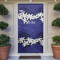 Personalised Cook Islands Pukapuka Door Cover Tiare Maori Polynesian Waves Tattoo