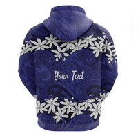 Personalised Cook Islands Pukapuka Hoodie Tiare Maori Polynesian Waves Tattoo LT14 - Polynesian Pride