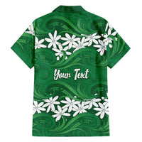 Personalised Cook Islands Rarotonga Family Matching Short Sleeve Bodycon Dress and Hawaiian Shirt Tiare Maori Polynesian Waves Tattoo LT14 - Polynesian Pride