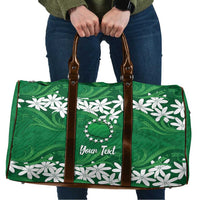 Personalised Cook Islands Rarotonga Travel Bag Tiare Maori Polynesian Waves Tattoo
