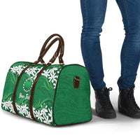 Personalised Cook Islands Rarotonga Travel Bag Tiare Maori Polynesian Waves Tattoo