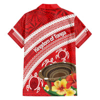 Kingdom Of Tonga Emancipation Day Hawaiian Shirt Tongan Ngatu With Kumete Red LT14 - Polynesian Pride