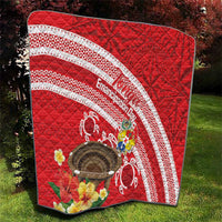 Kingdom Of Tonga Emancipation Day Quilt Tongan Ngatu With Kumete Red