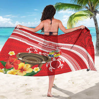 Kingdom Of Tonga Emancipation Day Sarong Tongan Ngatu With Kumete Red