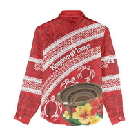 Kingdom Of Tonga Emancipation Day Women Casual Shirt Tongan Ngatu With Kumete Red