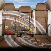 Kingdom Of Tonga Emancipation Day Back Car Seat Cover Tongan Ngatu With Kumete Brown
