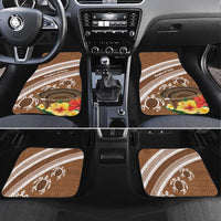Kingdom Of Tonga Emancipation Day Car Mats Tongan Ngatu With Kumete Brown