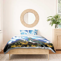 Kekeru New Zealand Matariki Bedding Set Kukupa Kowhai Maori New Year Blue Version LT14 - Polynesian Pride