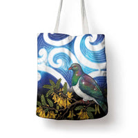 Kekeru New Zealand Matariki Tote Bag Kukupa Kowhai Maori New Year Blue Version LT14 - Polynesian Pride
