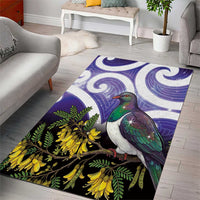 Kekeru New Zealand Matariki Area Rug Kukupa Kowhai Maori New Year Purple Version LT14 - Polynesian Pride