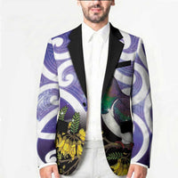 Kekeru New Zealand Matariki Blazer Kukupa Kowhai Maori New Year Purple Version LT14 - Polynesian Pride