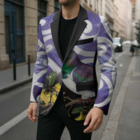 Kekeru New Zealand Matariki Blazer Kukupa Kowhai Maori New Year Purple Version LT14 - Polynesian Pride
