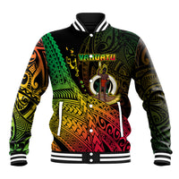 Polynesian Pride Vanuatu Baseball Jacket Proud To Be A Ni-Van LT14 Unisex Black - Polynesian Pride