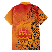 French Polynesia Manta Ray Tattoo Family Matching Long Sleeve Bodycon Dress and Hawaiian Shirt Tahiti Hahalua Tiare Maori Gradient Style LT14 - Polynesian Pride
