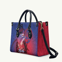 Guam Blue Marlin Fishing Leather Bag Guahan Fish Hook Tattoo LT14 Blue - Polynesian Pride