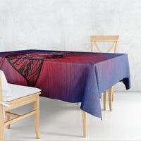Guam Blue Marlin Fishing Tablecloth Guahan Fish Hook Tattoo