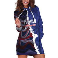 Personalized Hawaii Statehood Day Hoodie Dress 66th Anniversary - Polynesian Pride